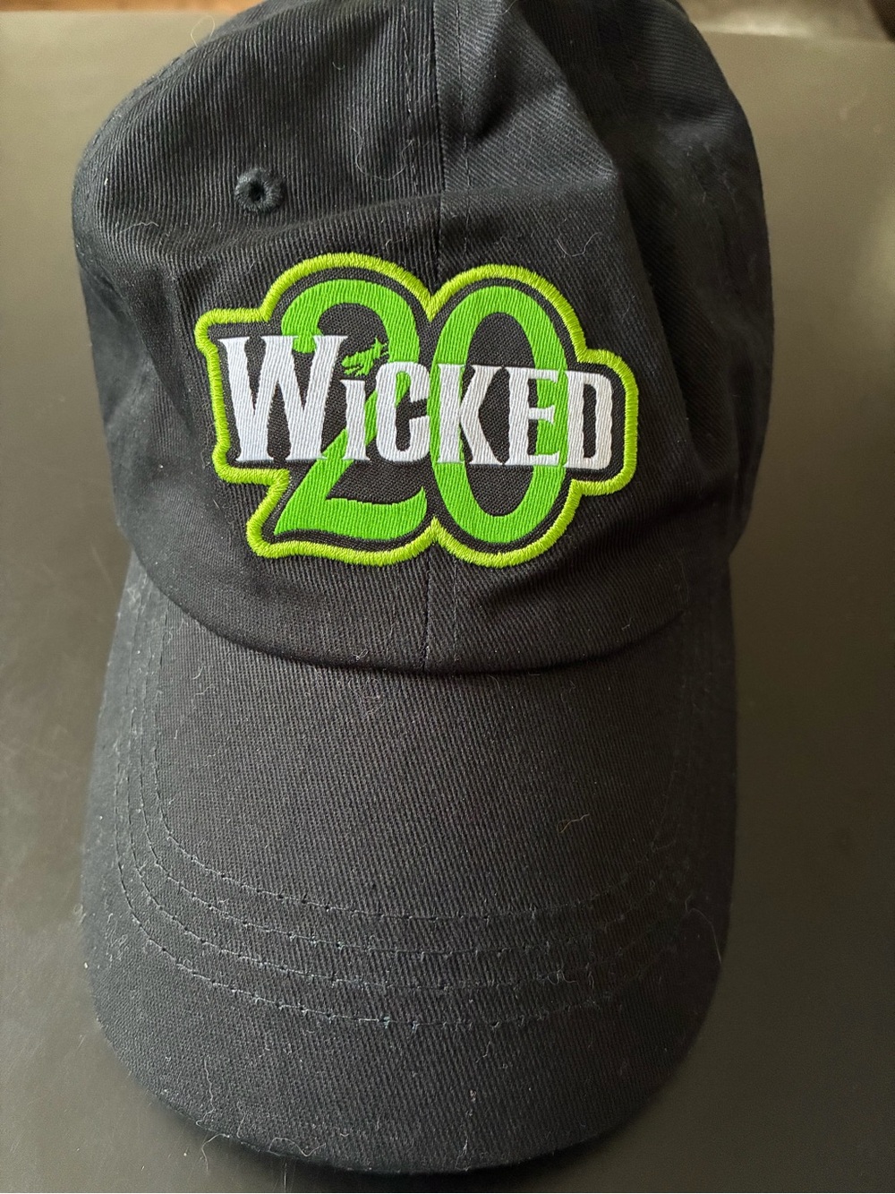 Wicked 20th Anniversary Broadway Cap Hat, Black - Super Rare, Broadway.com Swag